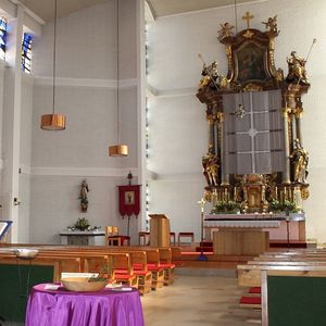 Altar mit Fastentuch