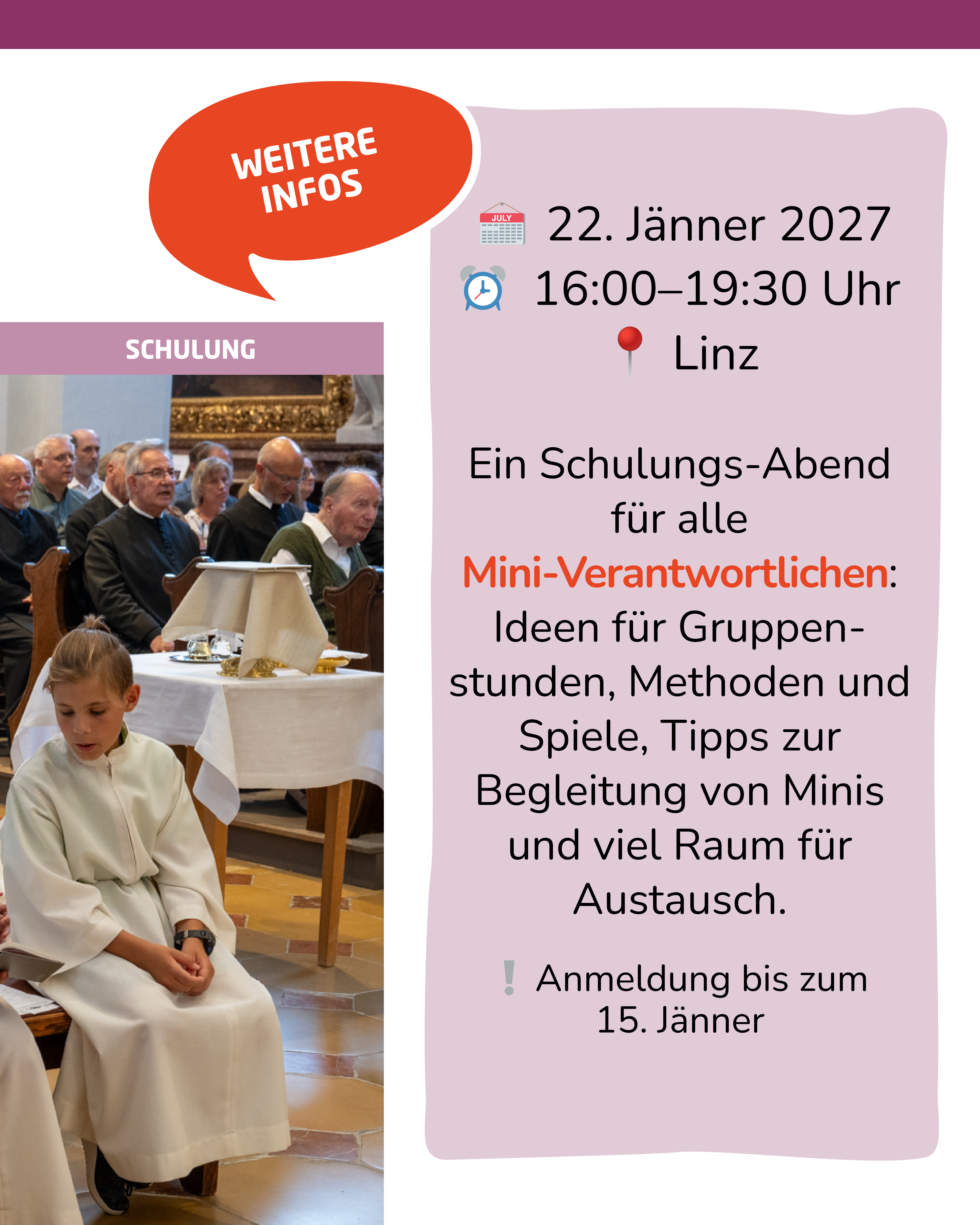 Basics Minipastoral / © Team Kinder Diözese Linz/ Johannes Kienberger Basics Minipastoral