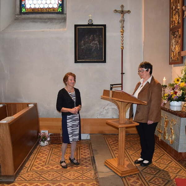 Bedankung von Paula Aigner