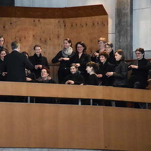 Frauenchor des Konservatoriums für Kirchenmusik der Diözese Linz beim Einsingen