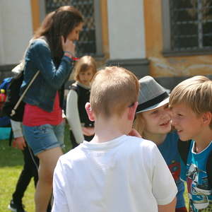 Jausenpause im Stiftshof