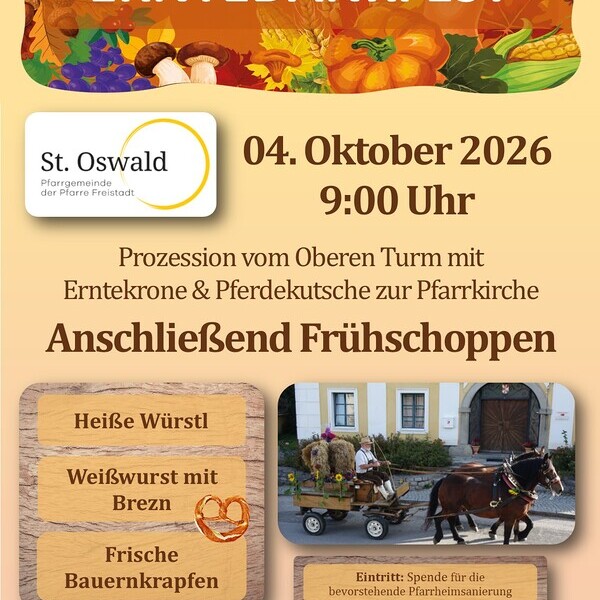 Erntedank-Plakat