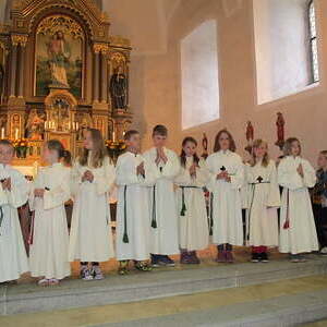 9 Ministranten in Traberg vorgestellt