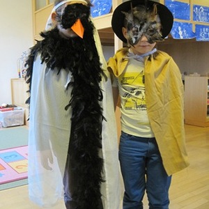 Fasching, Vogelhochzeit im Kindergarten