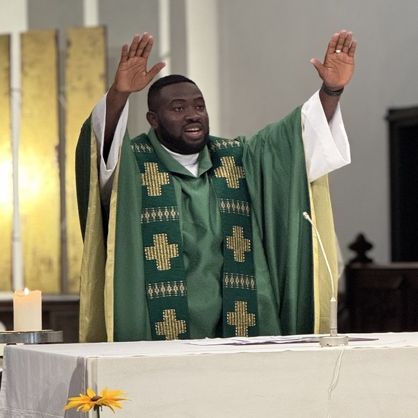 Nichodemus erster Segen in der Stadtpfarrkirche