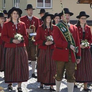 Die TMK Gaflenz begleitet den Festzug.