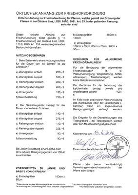 Friedhofsordnung