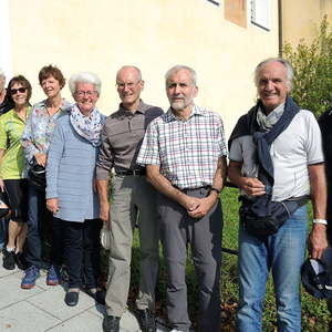 Die Radler vor der Weiterfahrt
