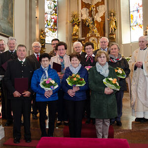 Ehrung langjähriger Kirchenchormitglieder