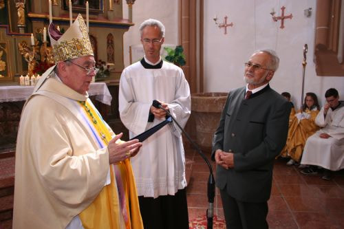 Ehrenurkunde für Adolf Gruber