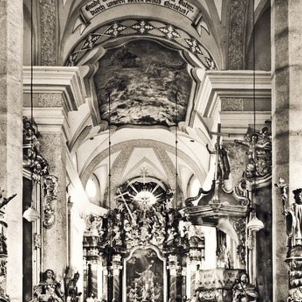 Pfarrkirche Peuerbach um 1950
