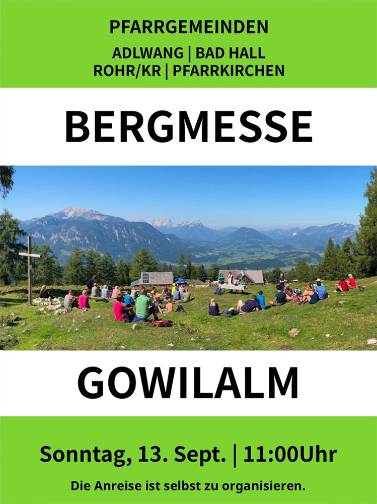 Bergmesse Gowilalm