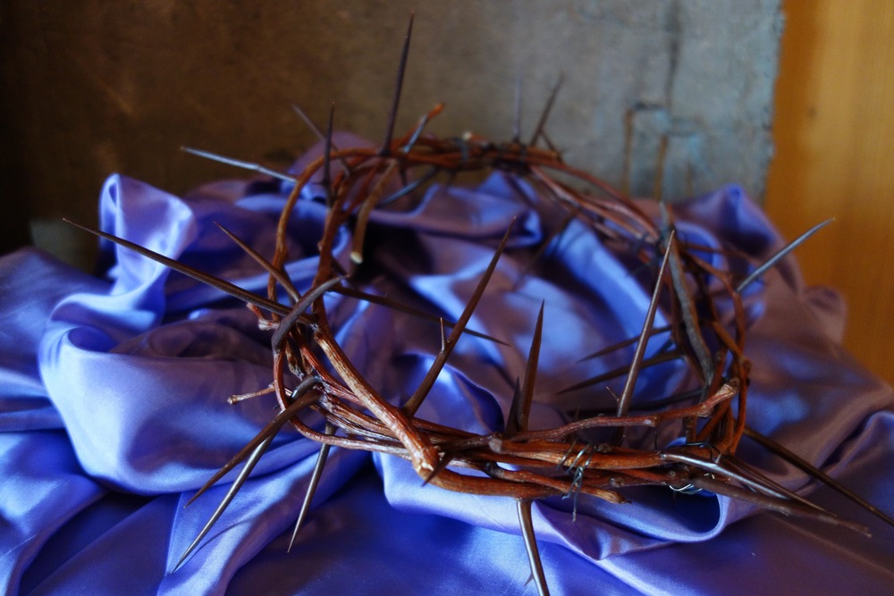                      Eine Dornenkrone mit Eisendornen          