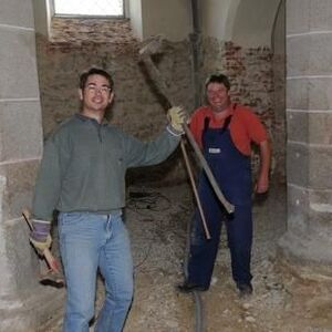 Elektroinstallationen und Betonieren