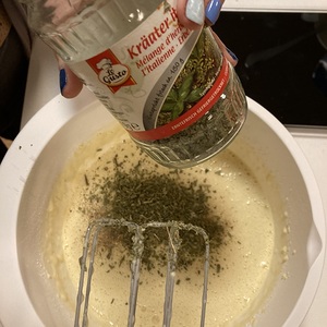 Den Teig noch verfeinern