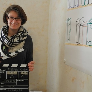 Eine Filmklappe darf natürlich nicht fehlen