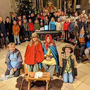 Gruppenfoto - mehr als 35 Kinder nahmen teil