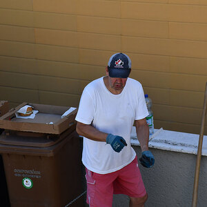 an der Mauer am 2. Tag