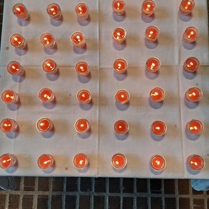 Ein Licht leuchtete für alle Verstorbenen in diesem Jahr