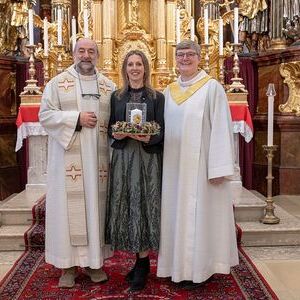Pfarrer Johann Padinger, Pastoralvorständin Elisabeth Lamplmayr (r.) und Verwaltungsvorständin Tamara Eichlberger