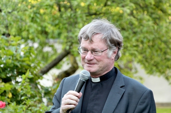 Bischof Manfred Scheuer beim Medienempfang im Bischofshof