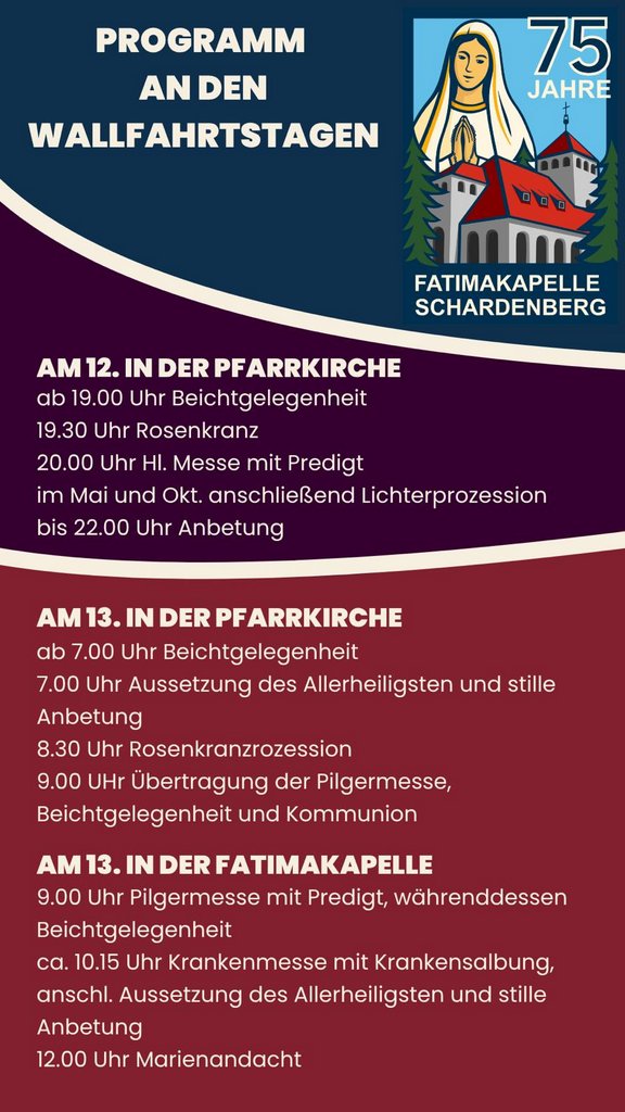 75 Jahre Fatimakapelle
