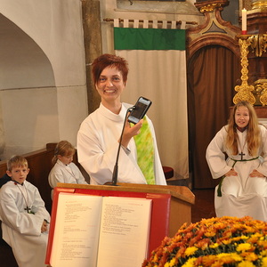 herzlich an Organistin Gerti Ramböck