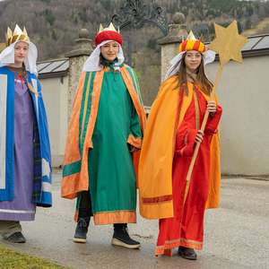 Die Sternsinger*innen waren in der Pfarre Kirchdorf an der Krems unterwegs