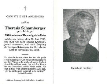 Theresia Schamberger