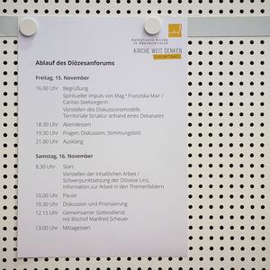 Impressionen 3. Diözesanforum in Puchberg 2019