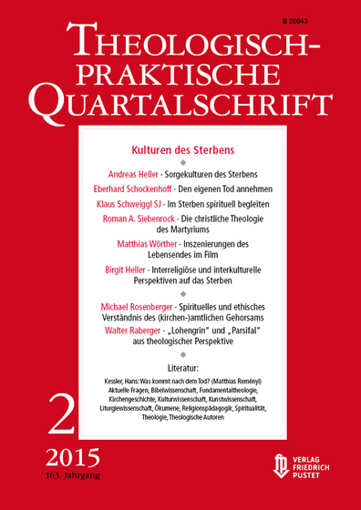 Cover Theologisch-praktische Quartalschrift, Ausgabe 2/2015