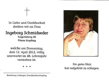 Ingeborg Schmidseder / © Pfarrgemeinde Kopfing Ingeborg Schmidseder