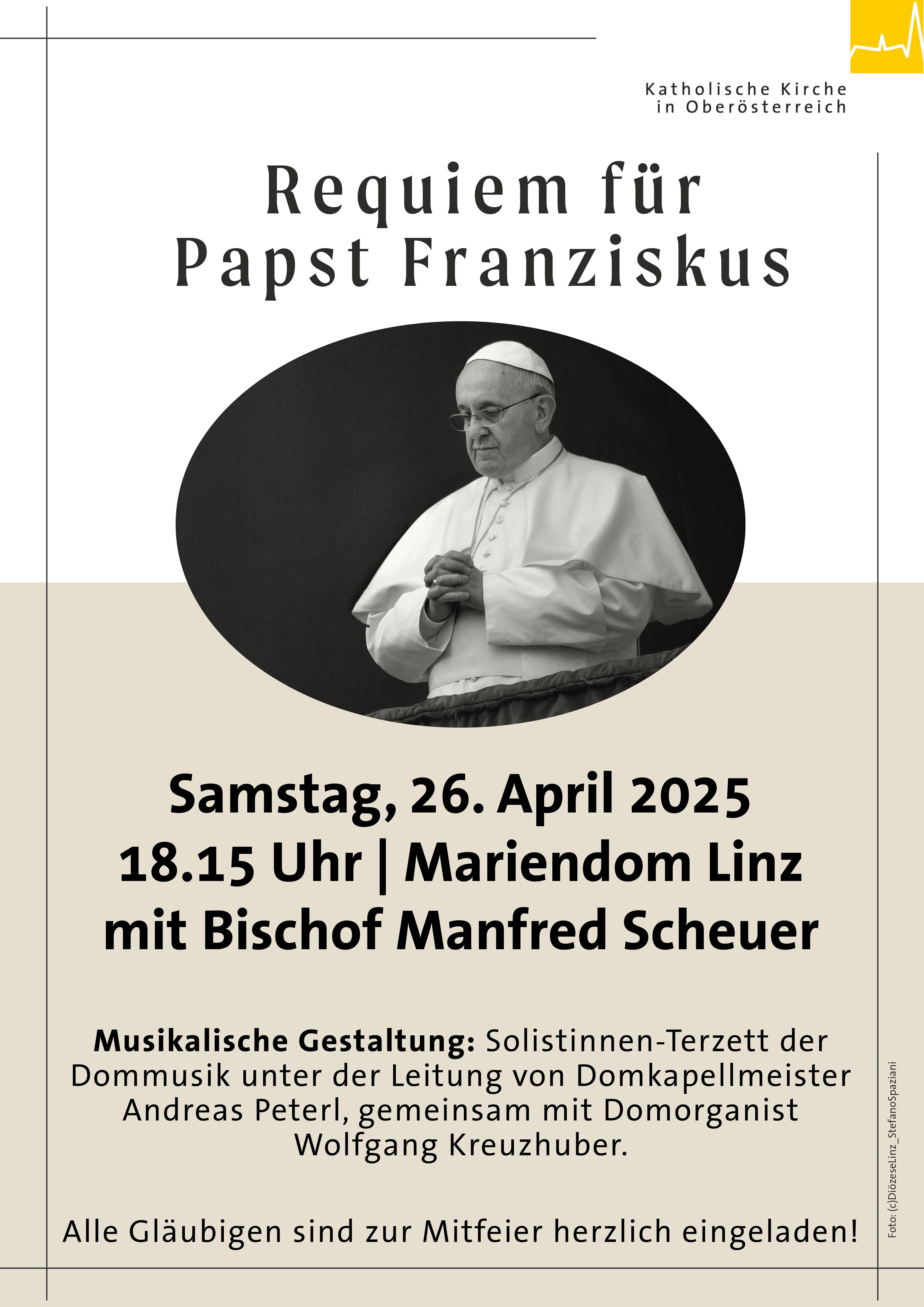 Requiem Papst Franziskus / (c) Diözese Linz Requiem Papst Franziskus