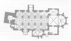 Grundrissplan der Pfarrkirche