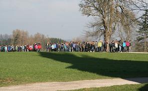 Fußwallfahrt der Neuen Mittelschule Pettenbach nach Heiligenleithen