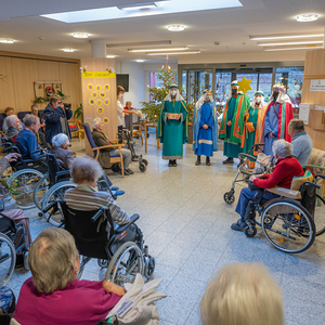 Die Sternsinger*innen waren in der Pfarre Kirchdorf an der Krems unterwegs