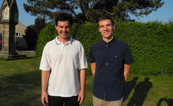 Franziskus Schachreiter (l.) und Florian Sachsenhofer, die beiden Seminaristen aus der Diözese Linz                        