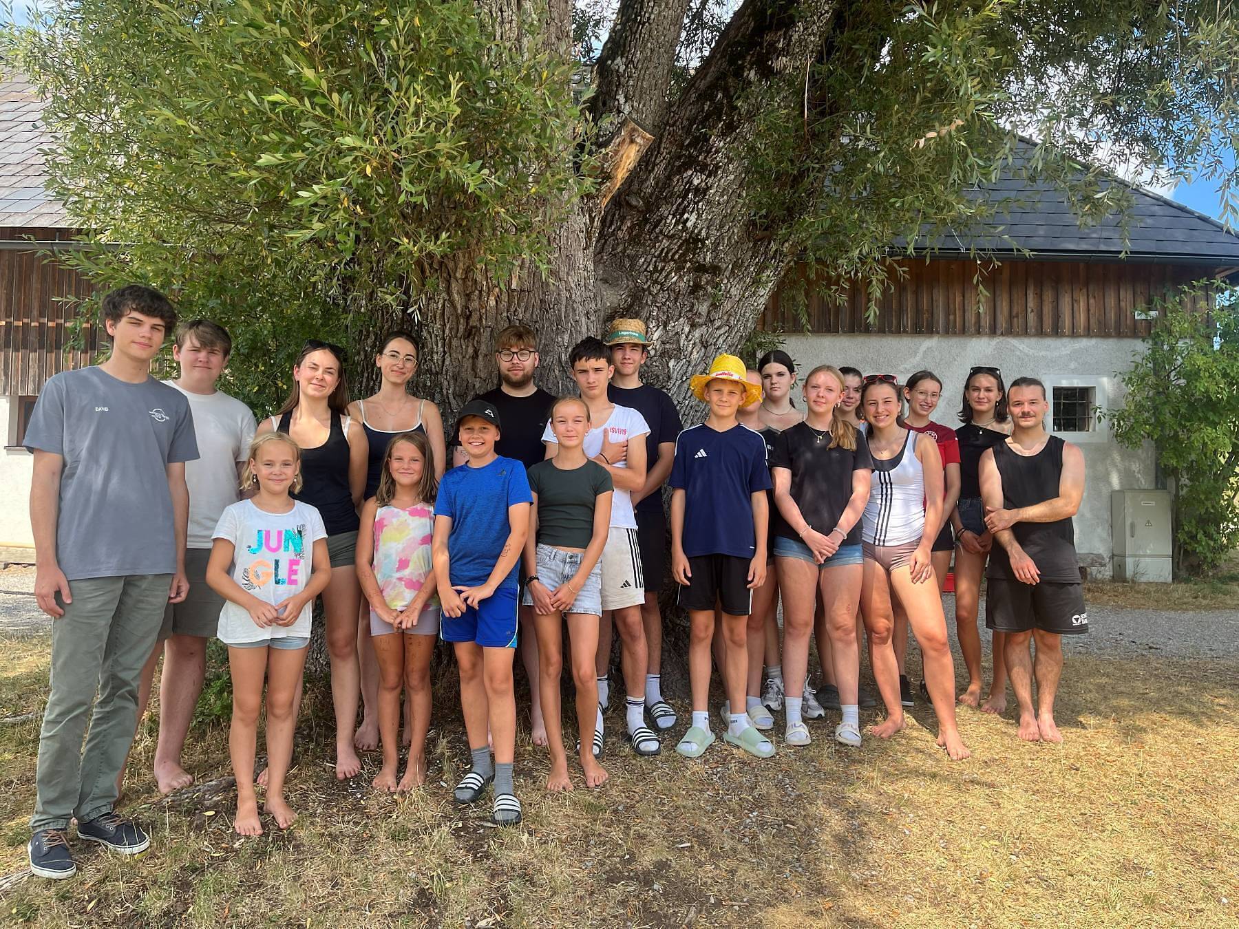 Gruppenfoto am Jungscharlager