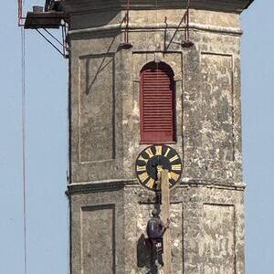 Erneuerung Zwiebelturm Pfarrkirche Burgkirchen