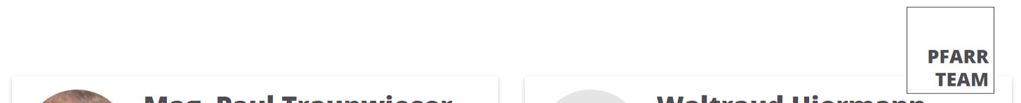 Widget Team Überschrift