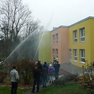 Feuerwehrübung im Kindergarten