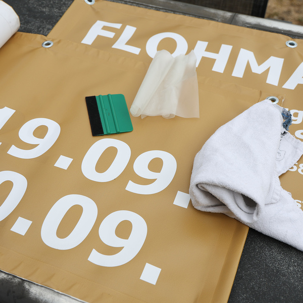 Transparent für den Flohmart