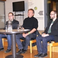 V. l.: Johannes Waslmeier (KHG), Landesrat Rudi Anschober, Martin Meindlhumer (KHG)