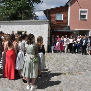 Franz Hauzinger beim Gruppenfoto