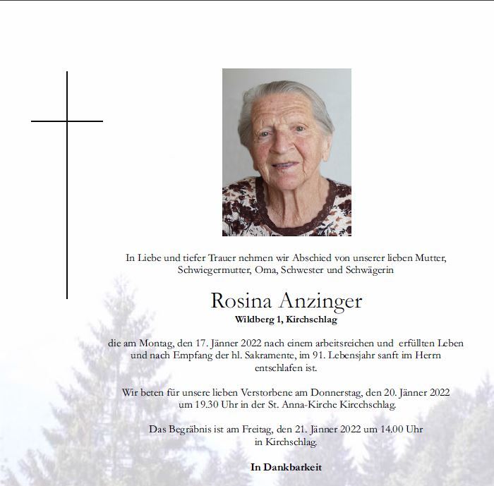 Rosina Anzinger