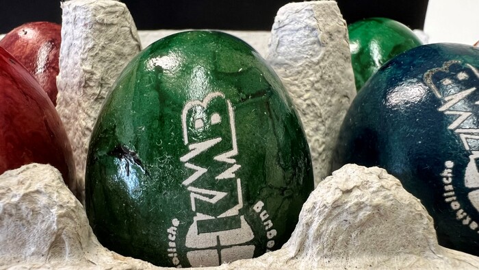 Oserwünsche der KMB / KMB OÖ Eier mit KMB Lasergravur
