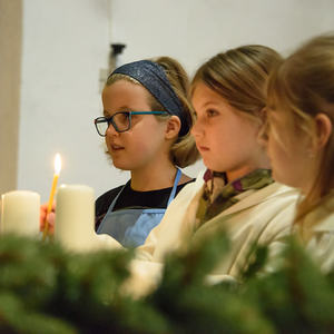 Die Kindermette in der Pfarre Kirchdorf/Krems. Gestaltet von der Katholischen Jungschar.