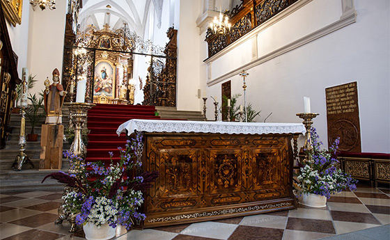 Altar in der Stiftskirche Schlägl