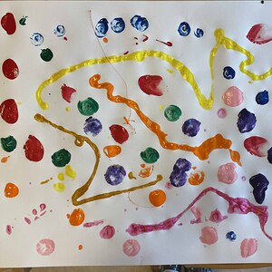 Faschingsgirlanden auf Papier 