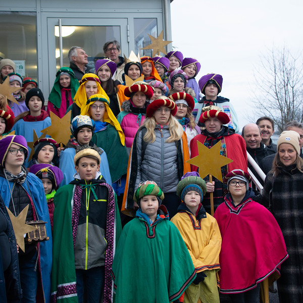 Die Sternsinger waren unterwegs